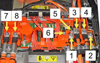 Table 1: HV Cable fasteners inside HVJB