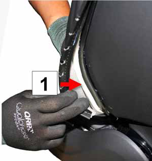 Cover - Back Rest - Driver's Seat (Install)