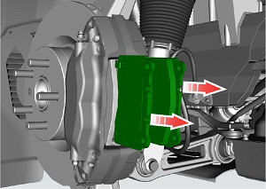Brake Caliper - Rear - LH (Remove and Replace)