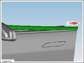Seal - Door Front Outer Belt - LH (Remove and Replace)