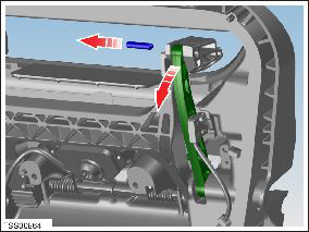 Fork and Control Link - Door - Exterior Handle - Rear - LH (Remove and Replace)