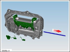 Fork and Control Link - Door - Exterior Handle - Rear - LH (Remove and Replace)