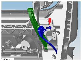 Fork and Control Link - Door - Exterior Handle - Rear - LH (Remove and Replace)