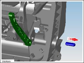 Fork and Control Link - Door - Exterior Handle - Rear - LH (Remove and Replace)
