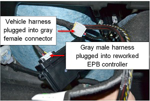 Park Brake Caliper - Release - Harness Tool - Through ECU