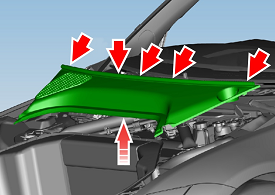 Underhood Apron - Center - Rear (Remove and Replace)